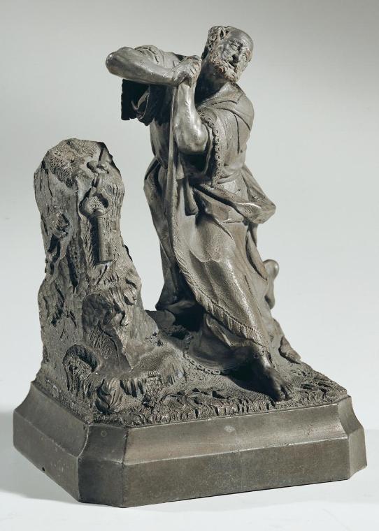 Johann Baptist Hagenauer, Der heilige Petrus, 1759, Blei-Zinn-Legierung, H: 15,8 cm, Belvedere,…