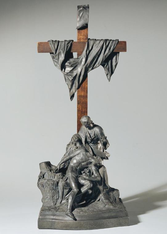 Johann Baptist Hagenauer, Beweinung Christi, 1759, Blei-Zinn-Legierung, H: 40,8 cm, Belvedere, …