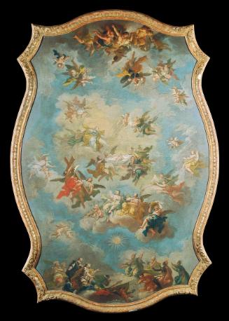 Bartolomeo Altomonte, Verklärung der Leiden Christi (Entwurf für das Deckenfresko der Grundeman…