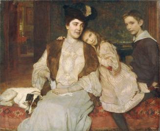 Alois Johann Josef Delug, Familie Markl, 1907, Öl auf Leinwand, 113,5 x 138 cm, Belvedere, Wien…