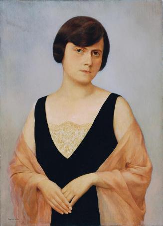 Friedrich Frotzel, Carla Müller, 1926, Öl auf Leinwand, 50 x 36 cm, Belvedere, Wien, Inv.-Nr. 7…