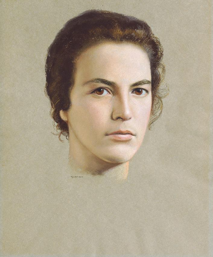 Friedrich Frotzel, Maria Keller, 1937, Farbkreide auf Papier, 45 x 37 cm, Belvedere, Wien, Inv.…