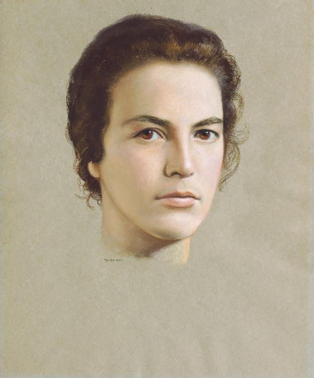 Friedrich Frotzel, Maria Keller, 1937, Farbkreide auf Papier, 45 x 37 cm, Belvedere, Wien, Inv.…