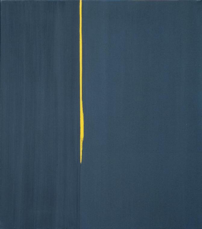 Eleonore Friedrich, Ohne Titel (Komposition in Schwarz), 1992, Mischtechnik auf Leinwand, 80 × …