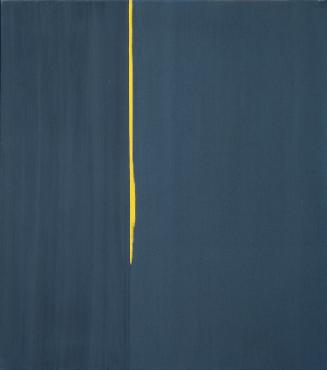 Eleonore Friedrich, Ohne Titel (Komposition in Schwarz), 1992, Mischtechnik auf Leinwand, 80 × …