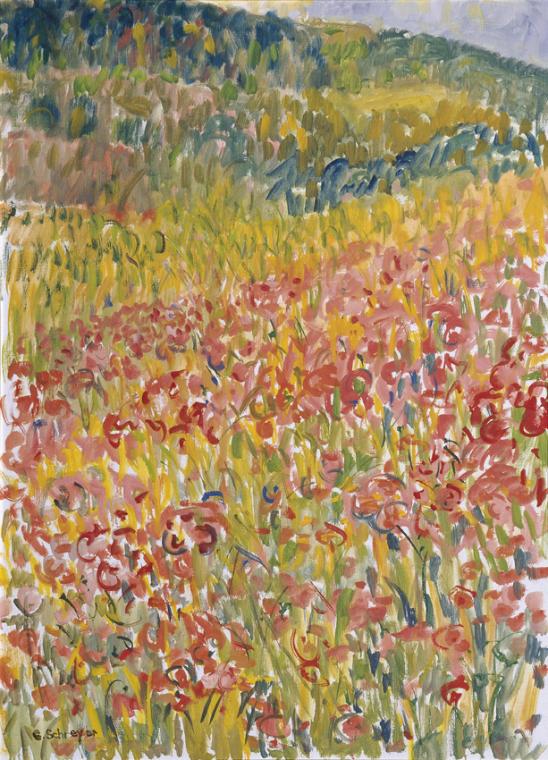 Greta Schreyer-Loebl, Spätsommer, 1980, Öl auf Leinwand, 91,5 x 66 cm, Belvedere, Wien, Inv.-Nr ...