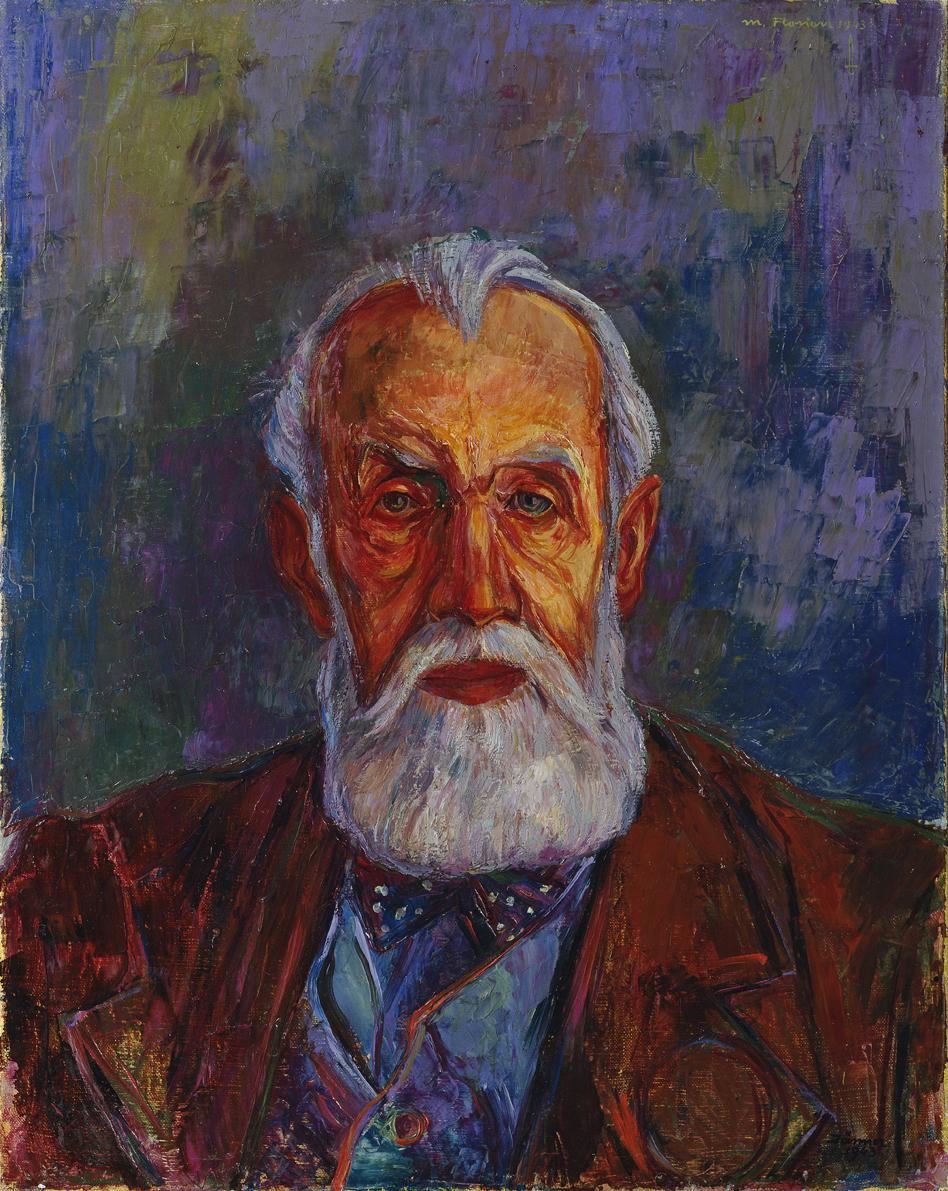 Maximilian Florian, Carl Moll, 1943, Öl auf Leinwand, 62,5 x 50,5 cm, Belvedere, Wien, Inv.-Nr.…
