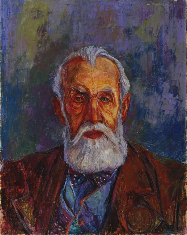 Maximilian Florian, Carl Moll, 1943, Öl auf Leinwand, 62,5 x 50,5 cm, Belvedere, Wien, Inv.-Nr.…