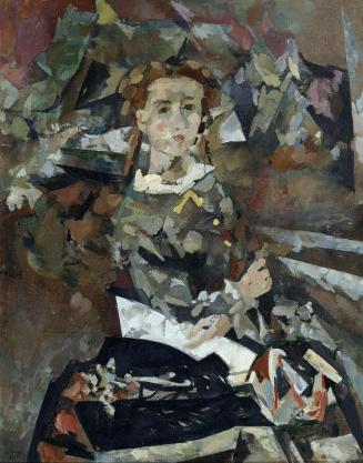 Gustav Hessing, Damenbildnis, 1950, Öl auf Leinwand, 117 x 93,5 cm, Belvedere, Wien, Inv.-Nr. 5…