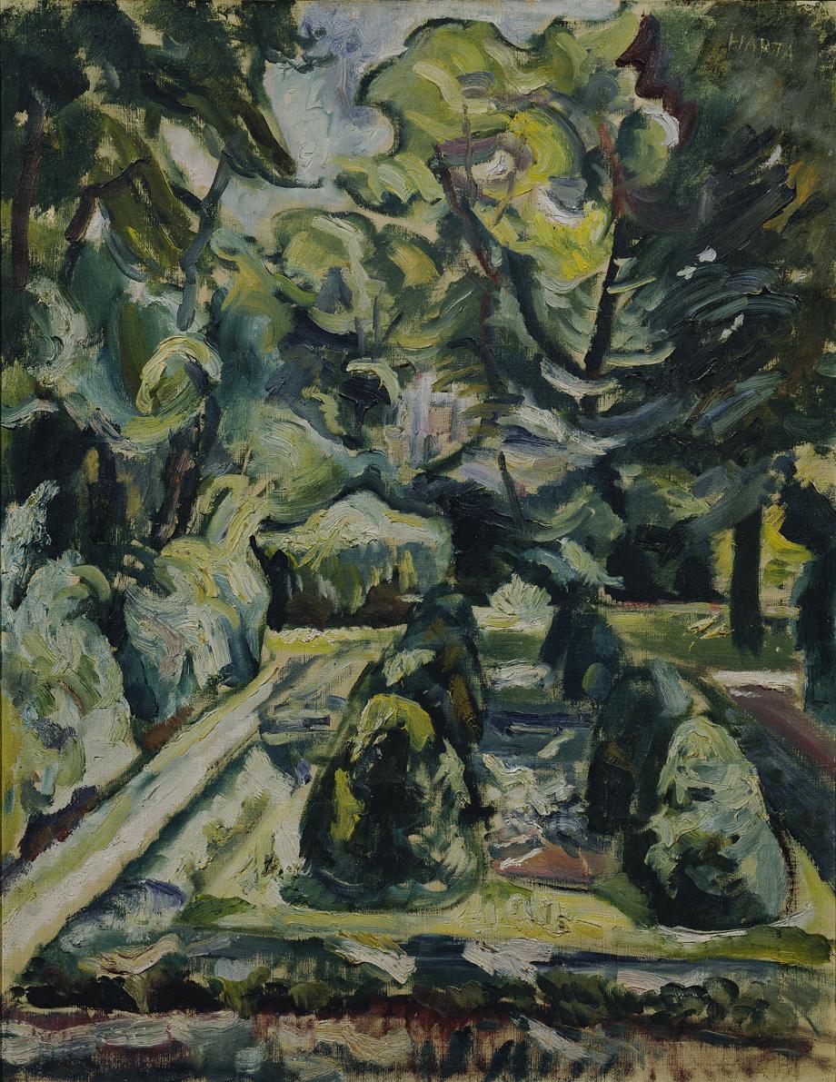 Felix Albrecht Harta, Garten, um 1916, Öl auf Leinwand, 79 x 63 cm, Belvedere, Wien, Inv.-Nr. 5…