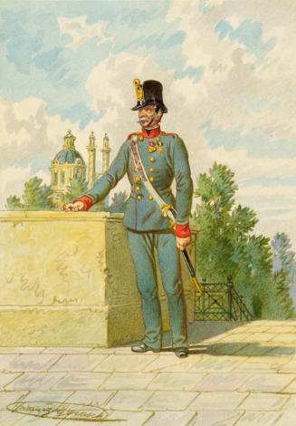 Franz Gerasch, Soldat, undatiert, Aquarell auf Papier, 15,7 × 11,1 cm, Belvedere, Wien, Inv.-Nr…
