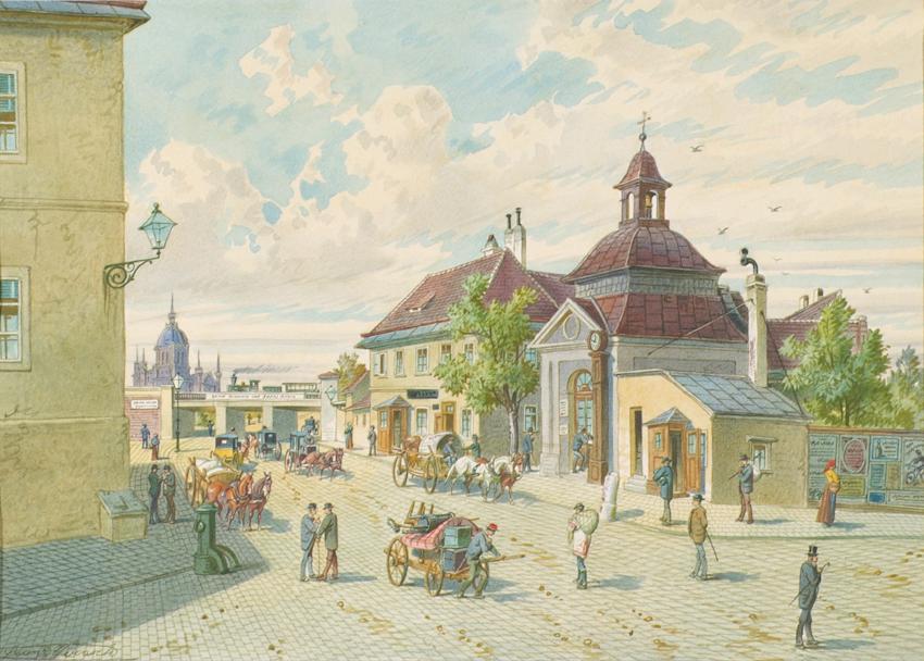 Franz Gerasch, Die Matzleinsdorfer Linie in Wien (Ecke Margarethengürtel und Matzleinsdorfer Pl…
