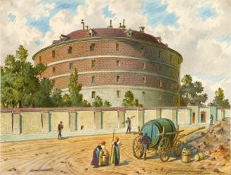 Franz Gerasch, Das alte Irrenhaus in Wien (Narrenturm), "Kaiser Joseph-Gugelhupf" genannt, unda…