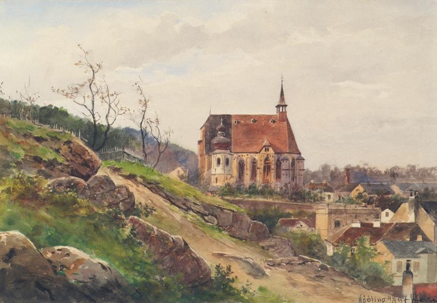 Vincenz Havlicek, Aus Mödling, 1897, Aquarell auf Papier, 23,3 × 34,5 cm, Belvedere, Wien, Inv.…