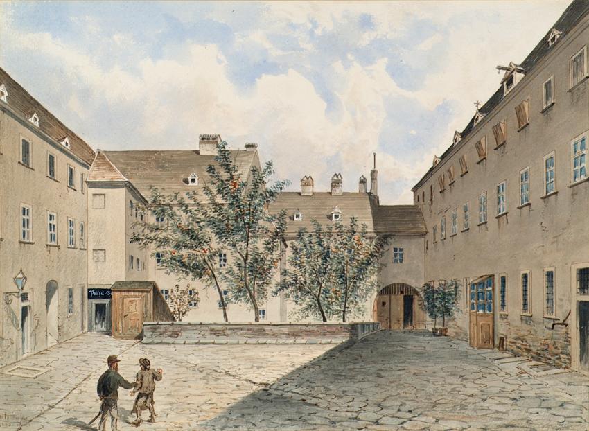 Emil Hütter, Das ehemalige Carmeliter-Nonnenkloster und spätere Polizei-Gefangenenhaus in der S…