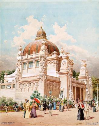 Moritz Ledeli, Wiener Typen 1885 (Wien im Sommer), 1885, Feder auf Papier, Belvedere, Wien, Inv ...