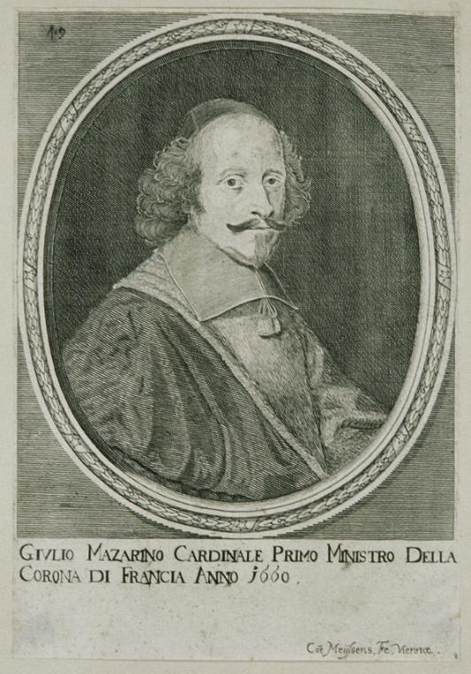 C. Mejssens, Kardinal Jules Mazarin, 1660 (?), Kupferstich auf Papier, Plattenmaße: 19 x 15,6 c…