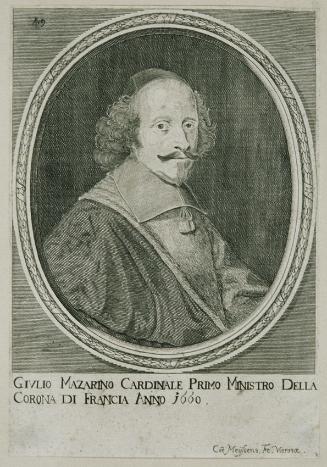 C. Mejssens, Kardinal Jules Mazarin, 1660 (?), Kupferstich auf Papier, Plattenmaße: 19 x 15,6 c…