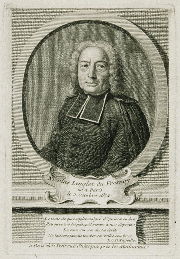 Der Historiker Nicolas Lenglet Du Fresnoy, undatiert, Kupferstich auf Papier, Blattmaße: 27,5 ×…