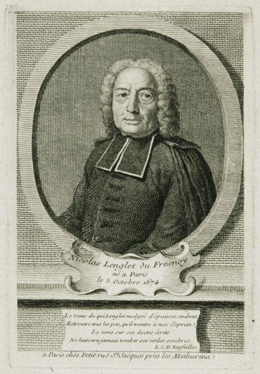 Der Historiker Nicolas Lenglet Du Fresnoy, undatiert, Kupferstich auf Papier, Blattmaße: 27,5 ×…