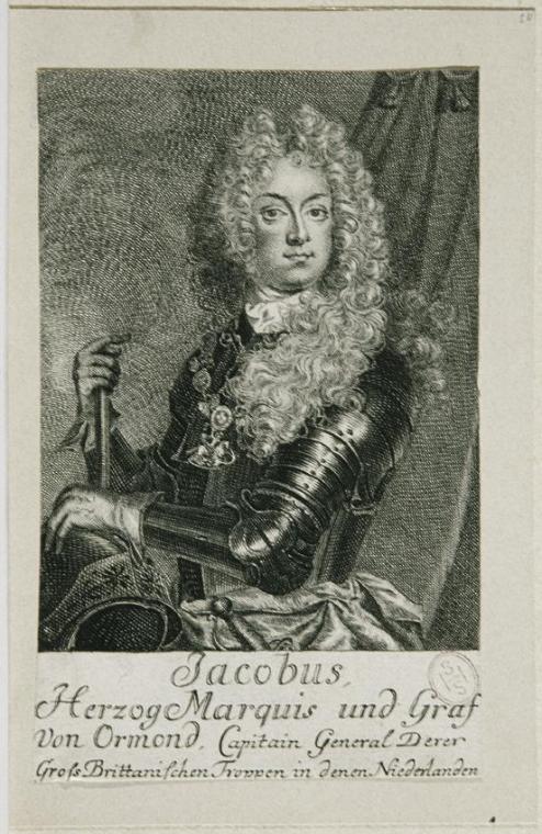 James Butler Duke of Ormond, um 1720, Kupferstich auf Papier, Blattmaße: 13,7 × 8,4 cm, Belvede…