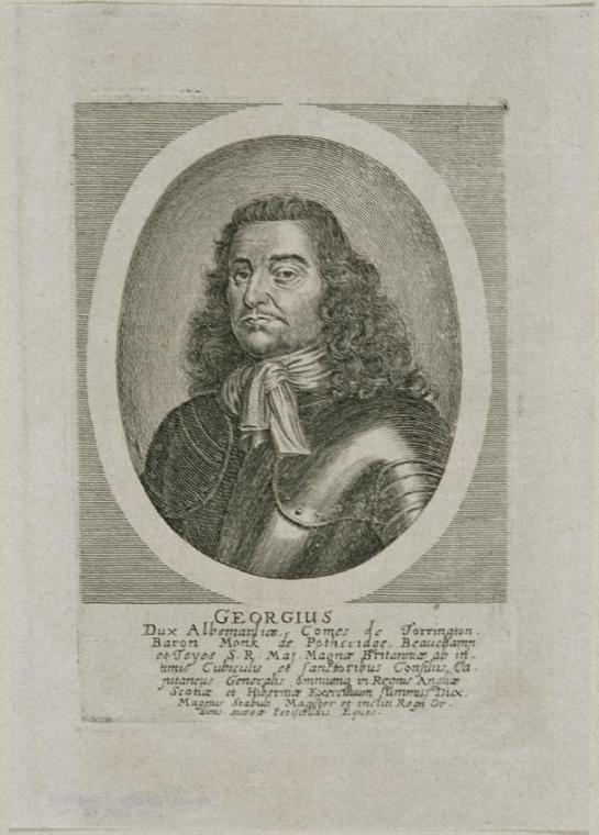 Unbekannter Stecher, George Monk, Duke of Albemarle und Earl of Torrington, um 1650/1700, Kupfe…