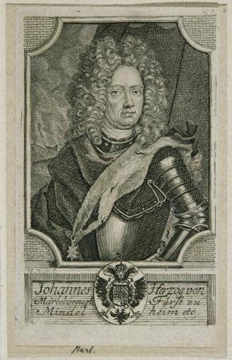 Johann Georg Mentzel, John Churchill Herzog von Marlborough, um 1711, Kupferstich auf Papier, B…
