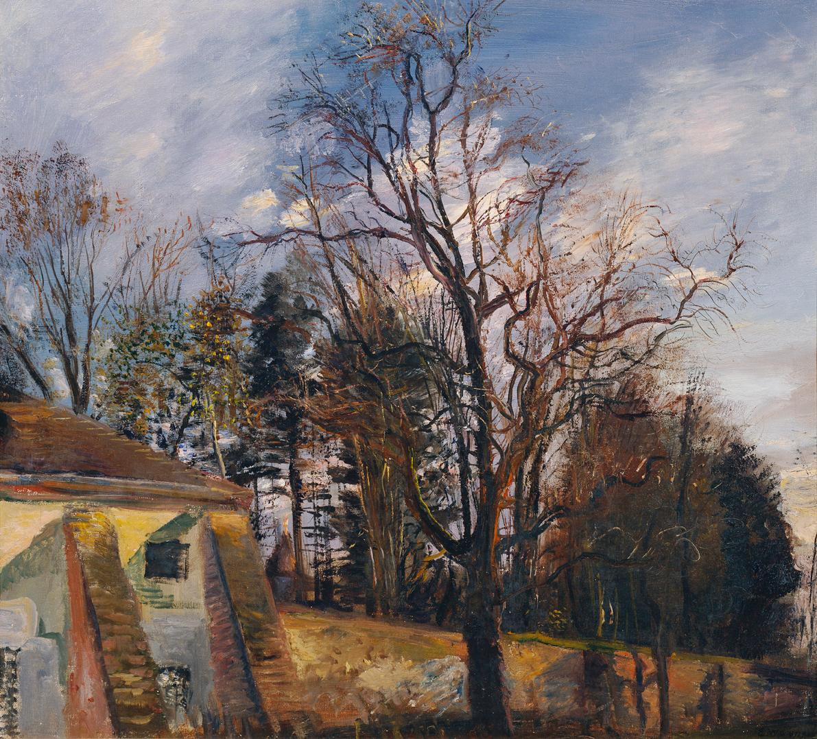 Erich Karl Wagner, Alter Garten im Herbst, vor 1935, Öl auf Leinwand, 60 x 64 cm,  Belvedere, W…