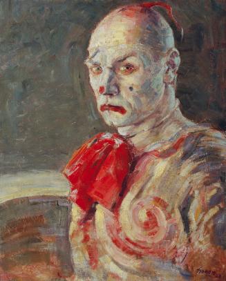 Rudolph Spohn, Selbstbildnis als Clown, 1930, Öl auf Leinwand, 68 x 55 cm, Belvedere, Wien, Inv…