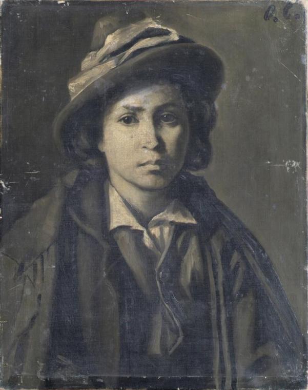 Monogrammist O. C., Ovid Curtovich (?), Studienkopf, Öl auf Leinwand, 52 x 42 cm, Belvedere, Wi…