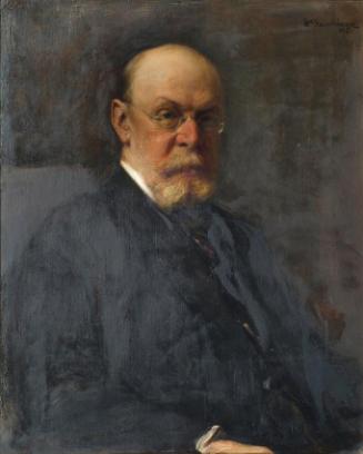 Heinrich Rauchinger, Der Sektionschef Alfred Ritter von Bernd, 1907, Öl auf Leinwand, 73 x 59,5…