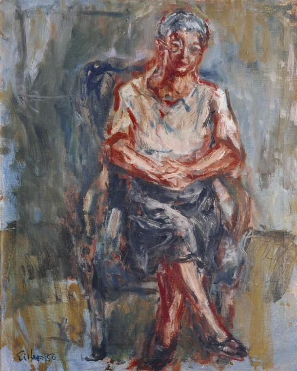 Georg Eisler, Die Mutter des Künstlers, 1956, Öl auf Leinwand, 50 x 40 cm, Belvedere, Wien, Inv ...