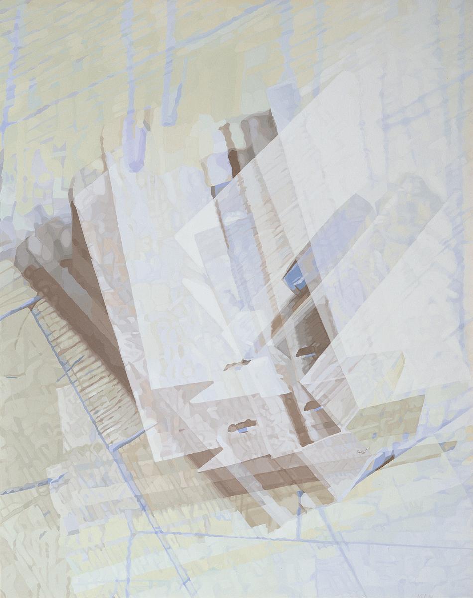 Ingeborg Goeschl-Pluhar, Ohne Titel, 1991, Acryl auf Leinwand, 150 x 120 cm, Artothek des Bunde…