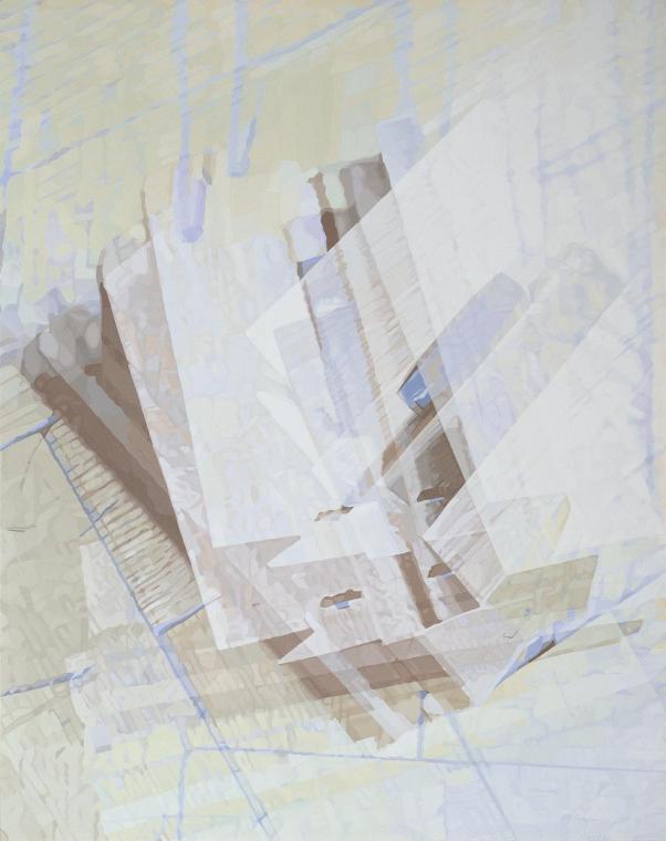 Ingeborg Goeschl-Pluhar, Ohne Titel, 1991, Acryl auf Leinwand, 150 x 120 cm, Artothek des Bunde…