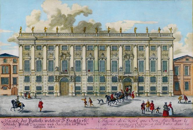 Johann Adam Delsenbach, Das Winterpalais des Prinzen Eugen von Savoyen in der Himmelpfortgasse, ...