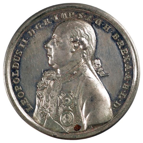 Johann Christian Reich, Die Kaiserkrönung Leopolds II. in Frankfurt am Main 1790, Avers, 1790, …