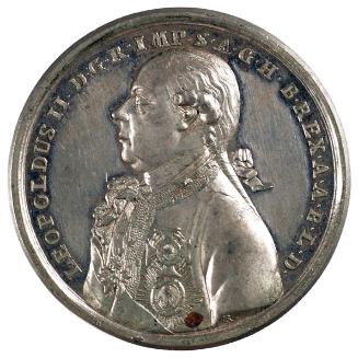 Johann Christian Reich, Die Kaiserkrönung Leopolds II. in Frankfurt am Main 1790, Avers, 1790, …