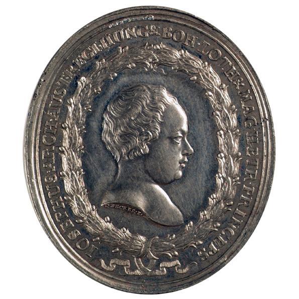 D. Becker, Geburt des späteren Kaisers Joseph II. am 13. März 1741, Avers, 1742, Zinn, H. Hocho…