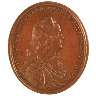 D. Becker, Die Mitregentschaft Kaiser Franz' I. Stephan von Lothringen, Avers, 1740, Hochoval: …