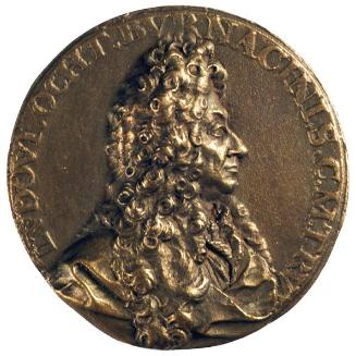 Johann Bernhard Fischer von Erlach, Lodovico Ottavio Burnacini, Galvanoplastische Kopie, D: 6,6…