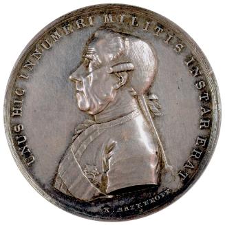 Franz Matzenkopf d. J., Medaille auf Feldmarschall Gideon Ernst Freiherr von Loudon (Laudon) an ...