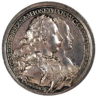 Franz Anton Wideman, Medaille anlässlich der Hochzeit von Kaiser Joseph II. mit Maria Josepha v…