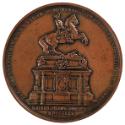 Carl Radnitzky, Medaille auf das Monument des Prinzen Eugen von Savoyen, Revers, 1865, Kupfer, …