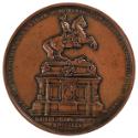 Carl Radnitzky, Medaille auf das Monument des Prinzen Eugen von Savoyen, Revers, 1865, Kupfer,  ...