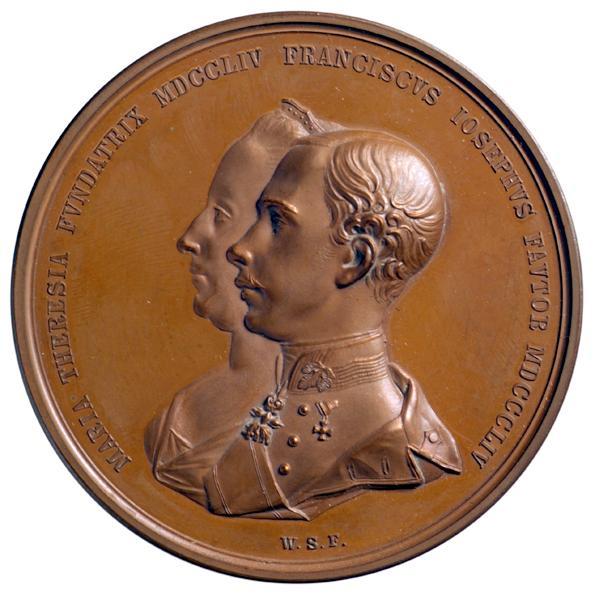 Medaille auf das 100jährige Jubiläum der k. u. k. Orientalischen Akademie (1754–1854), 1854, Me…