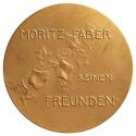 Hans Schaefer, Medaille auf Moritz Faber, Besitzer der Wiener Kristalleisfabrik, seinen Freunde ...