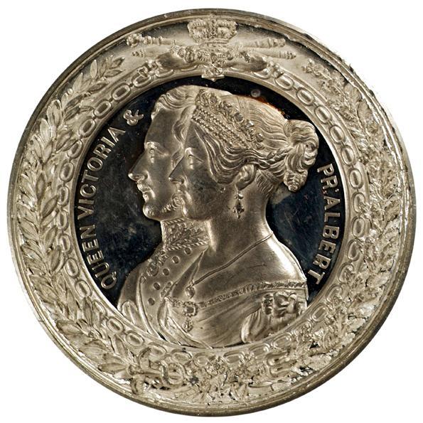 Allen & Moore, Medaille auf Queen Victoria und Prince Albert sowie die Internationale Industrie…