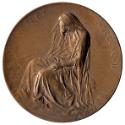 Stefan Schwartz, Medaille anlässlich des Todes von Kaiserin Elisabeth, 1898, Bronze, D: 4 cm, B…