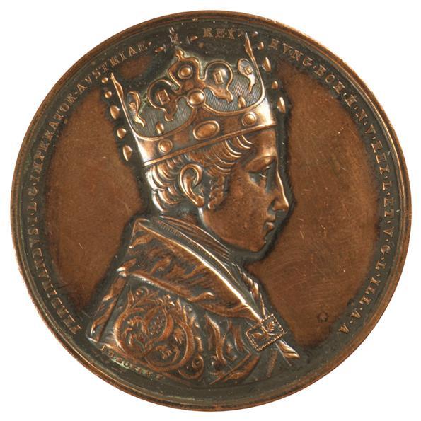 I. D. Boehm, Medaille auf Kaiser Ferdinand I., 1836, Metall, D: 4,5 cm, Belvedere, Wien, Inv.-N…