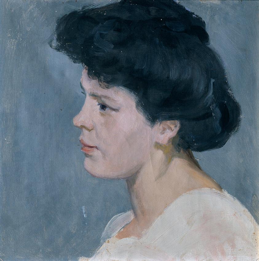 Ernst Stöhr, Mary Losert, Nichte des Künstlers, 1919, Öl auf Leinwand, 37 x 37 cm,  Belvedere, …